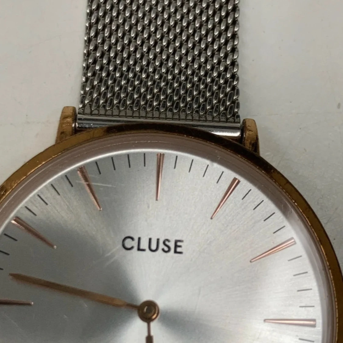 CLUSE silverfärgad meshklocka - 3