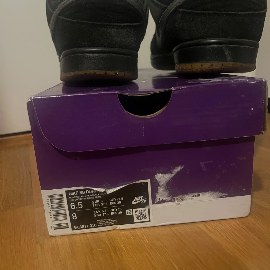 Nike SB Dunk Low svart/grå mocka - 2