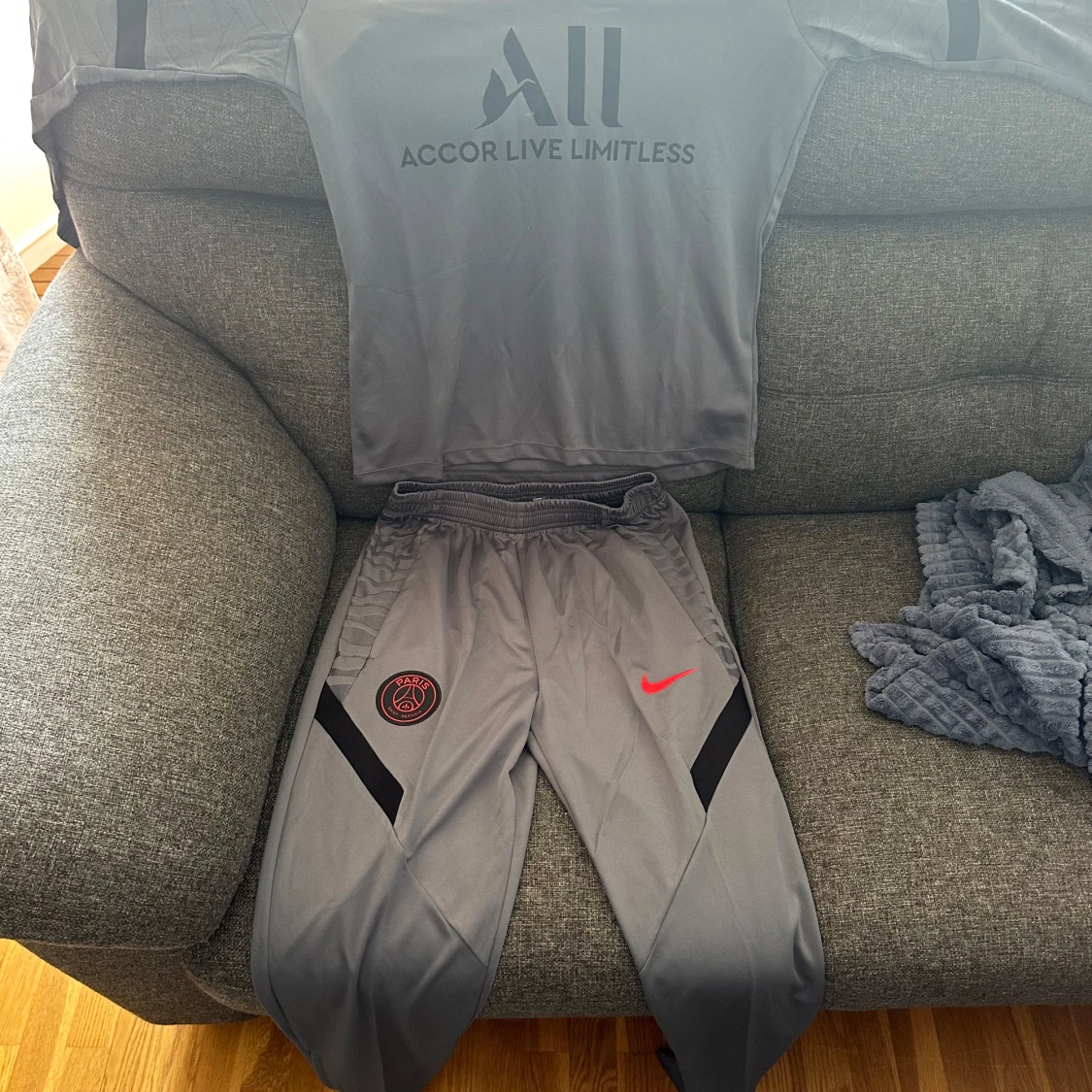 Grå PSG långärmad fotbollströja Nike - 2