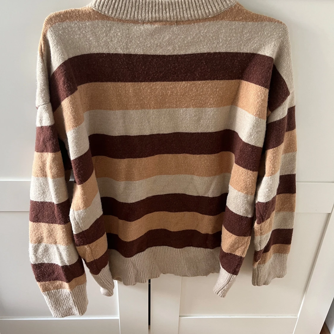Brun Randig Sweater - 1