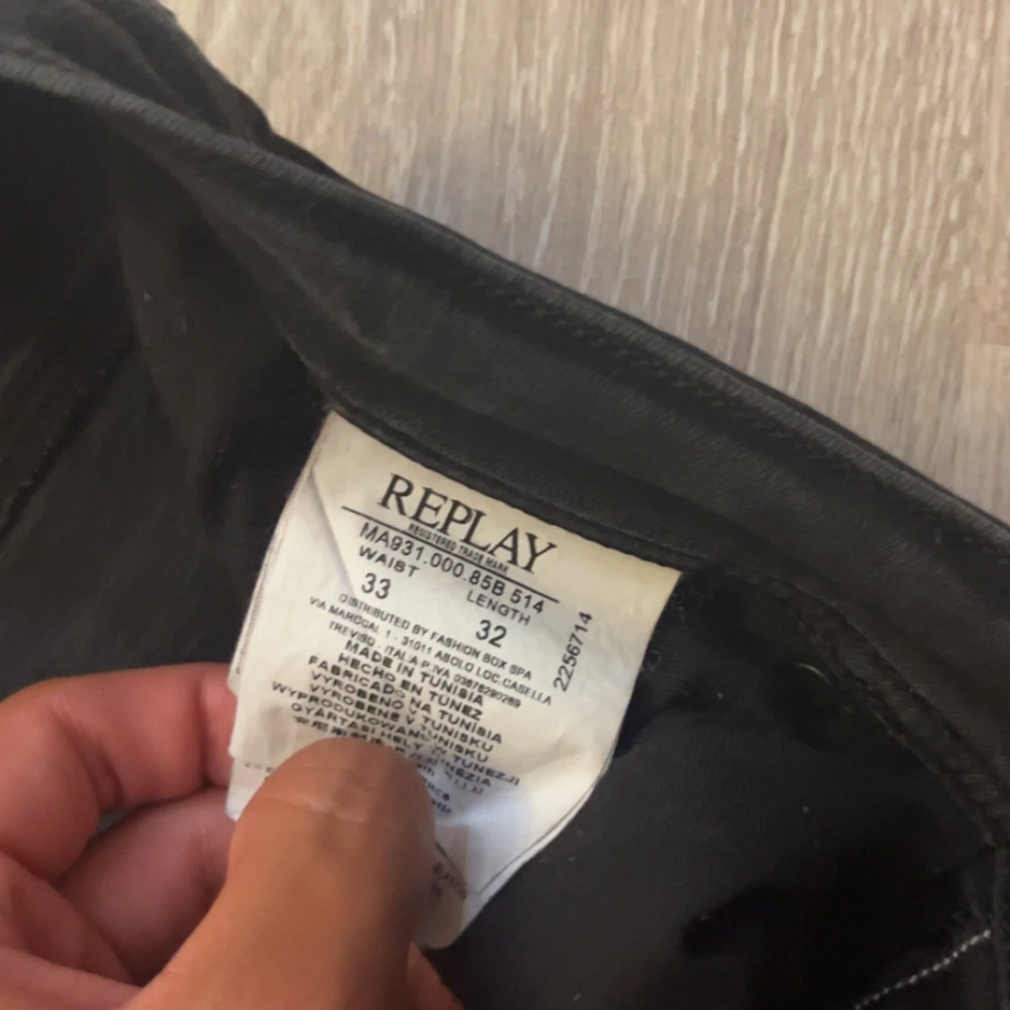 Svarta Replay Jondrill jeans herr - 4