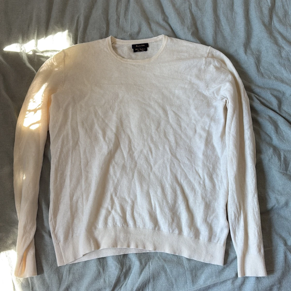 Vit\creame\beige Kashmir - och ulltröja från Massimo Dutti - 1