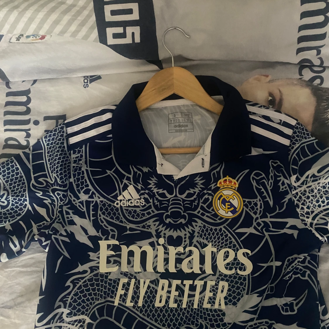 Real Madrid x Adidas blå draktröja S - 1