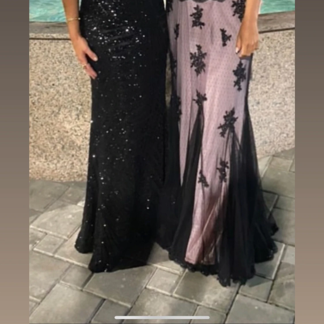 Svart klänning till bröllop eller bal 