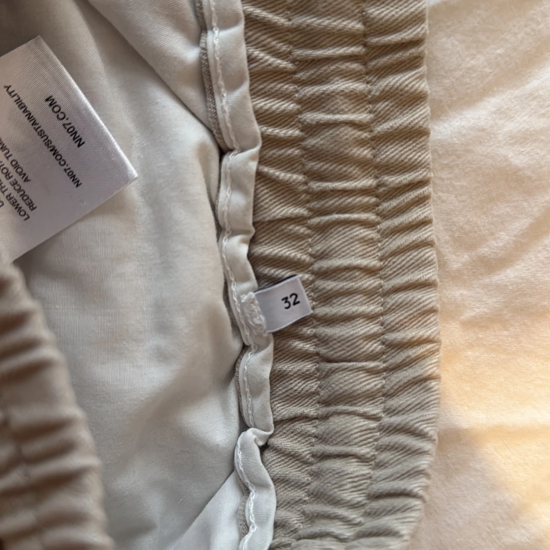 Beige shorts från NN07 med snörning - 3