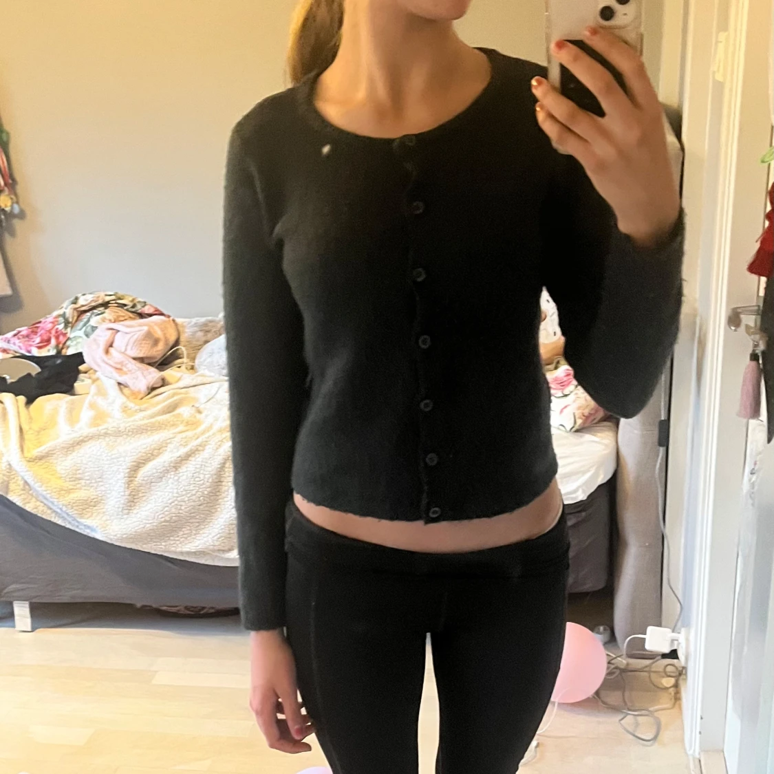 Svart croppad kofta från Etage 1999