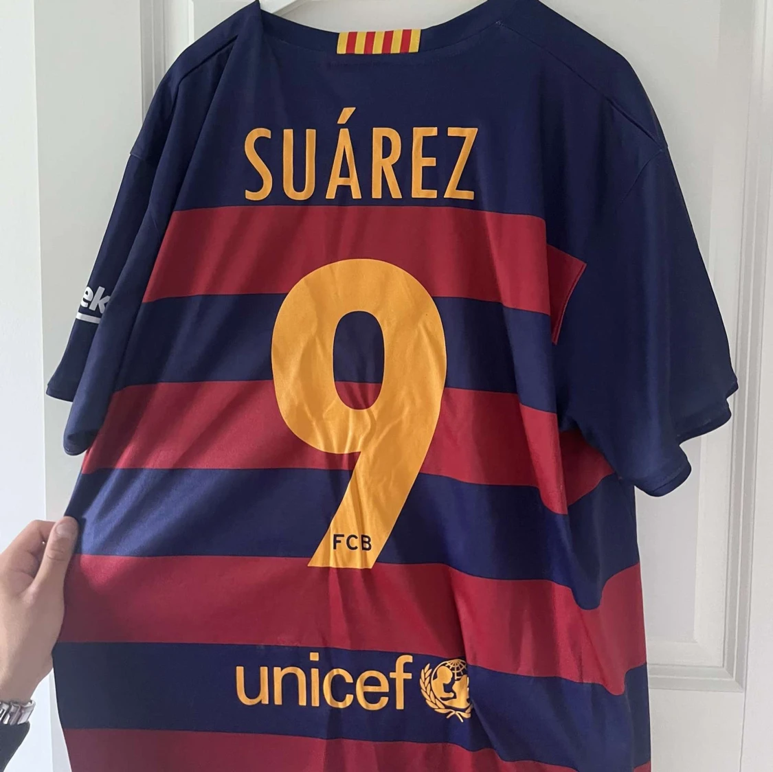 FC Barcelona hemmatröja Suárez 9 retro - 1