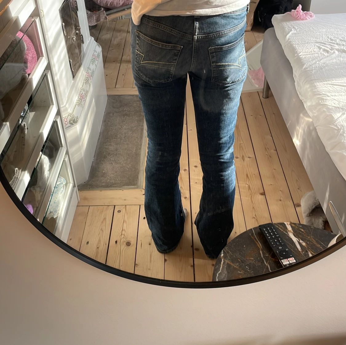 Lågmidjade bootcut jeans  - 2