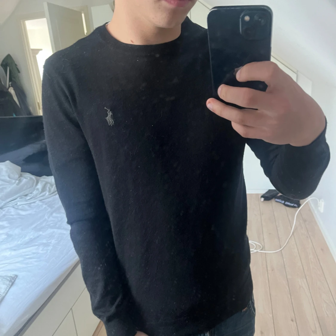 Svart merinoull tröja från Ralph Lauren - 2