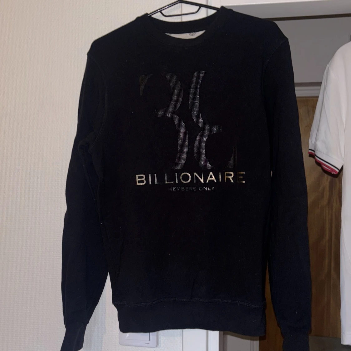 Svart Billionaire sweatshirt i bomull