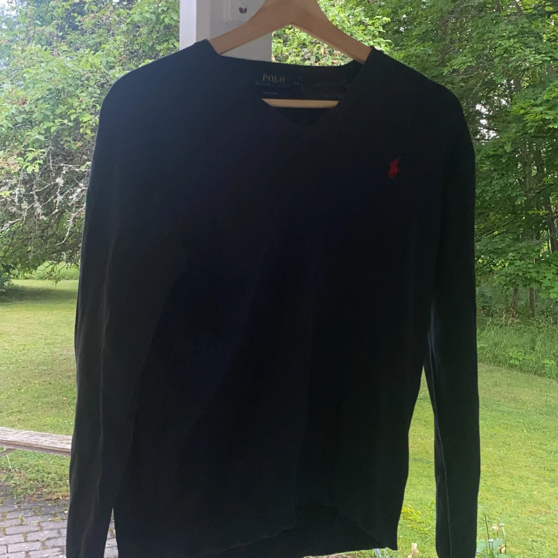 Svart v-neck tröja Polo Ralph Lauren