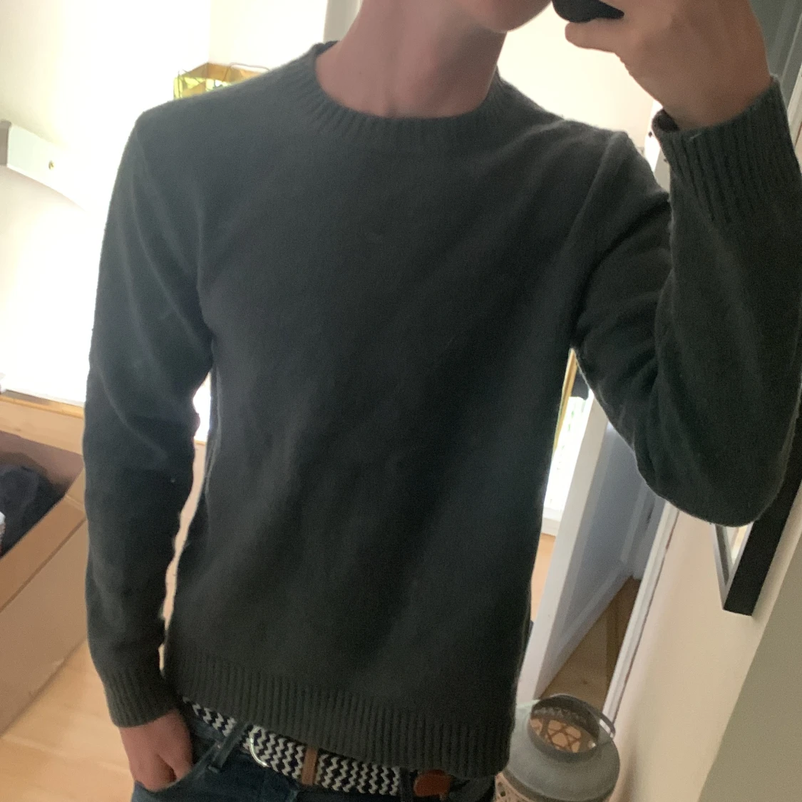 Mörkgrå stickad tröja Samsøe Samsøe - 1