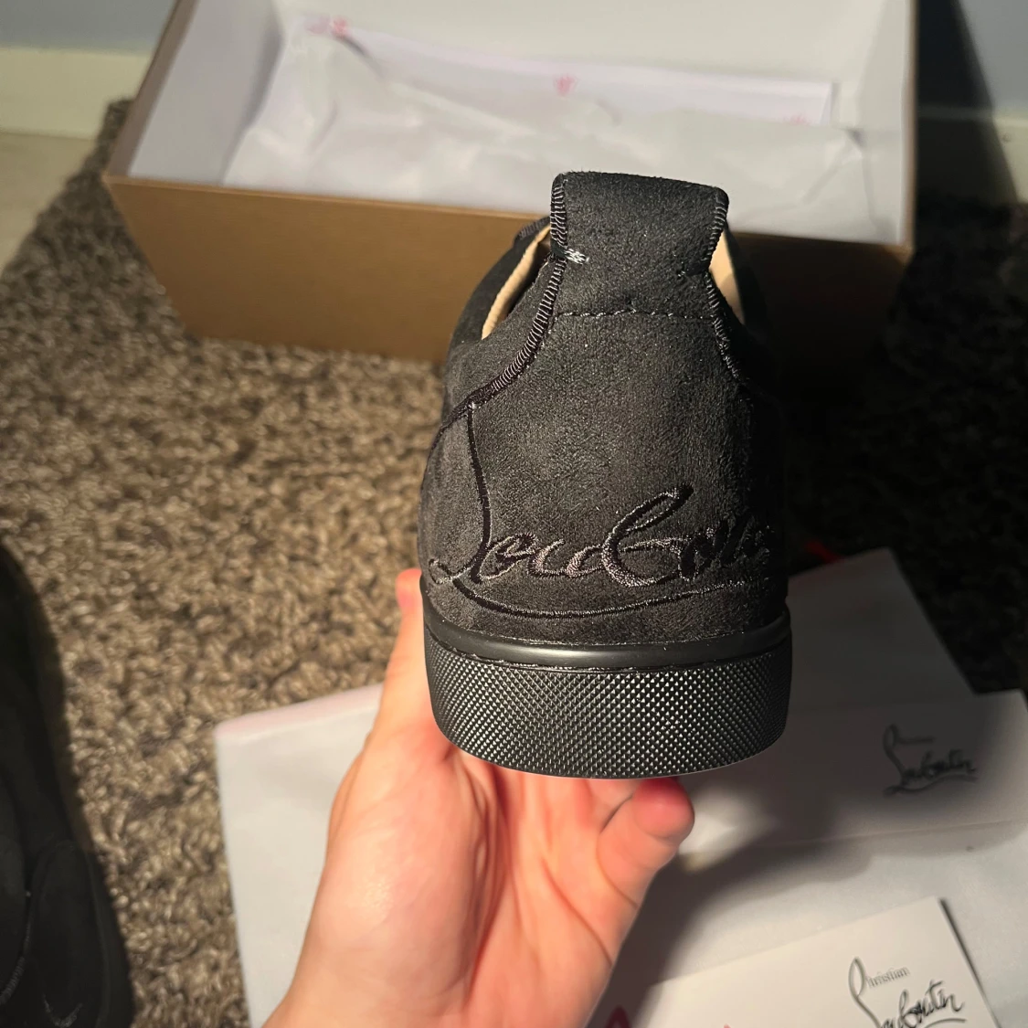 Christian Louboutin svarta mockasneakers - 2