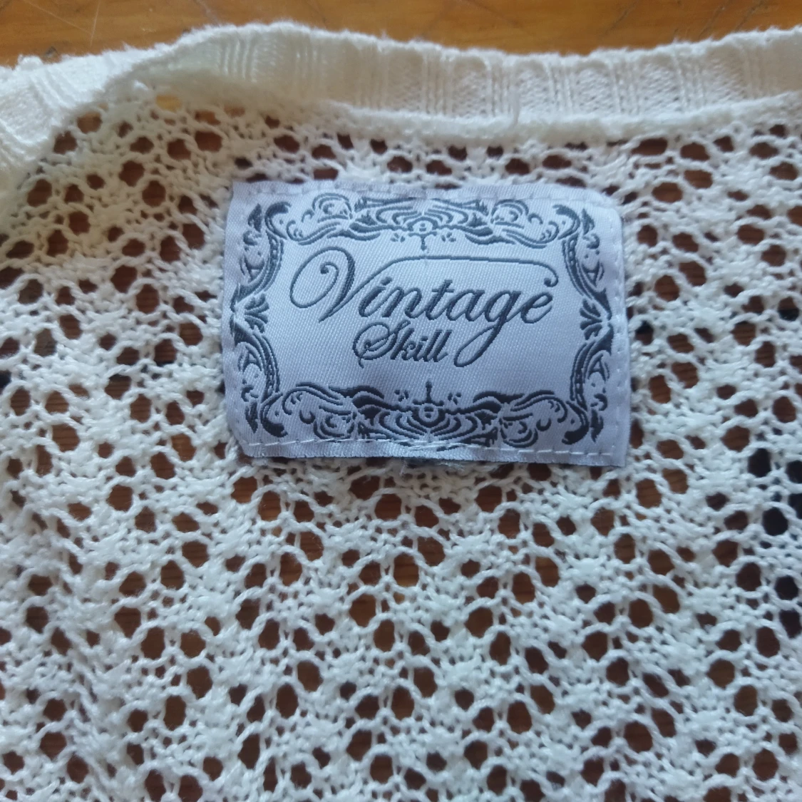 Vit stickad kofta från Vintage Skill - 2