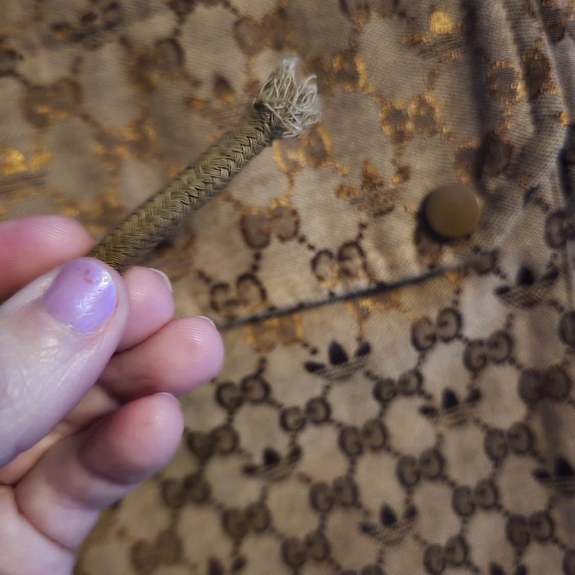 Mönstrad dunjacka från Gucci/adidas  - 2