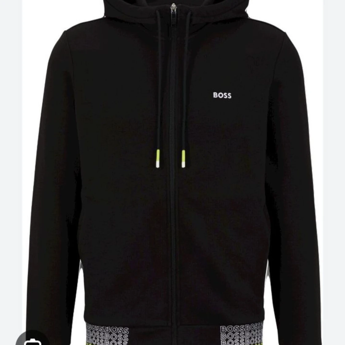 Svart hoodie från Boss