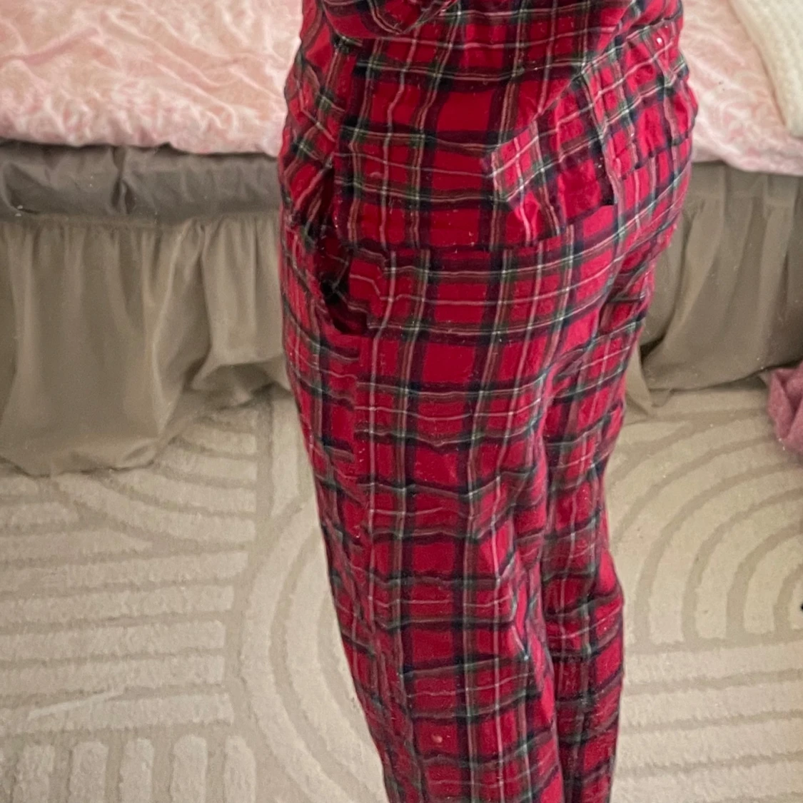 Röda rutiga byxor från XNDX - 1
