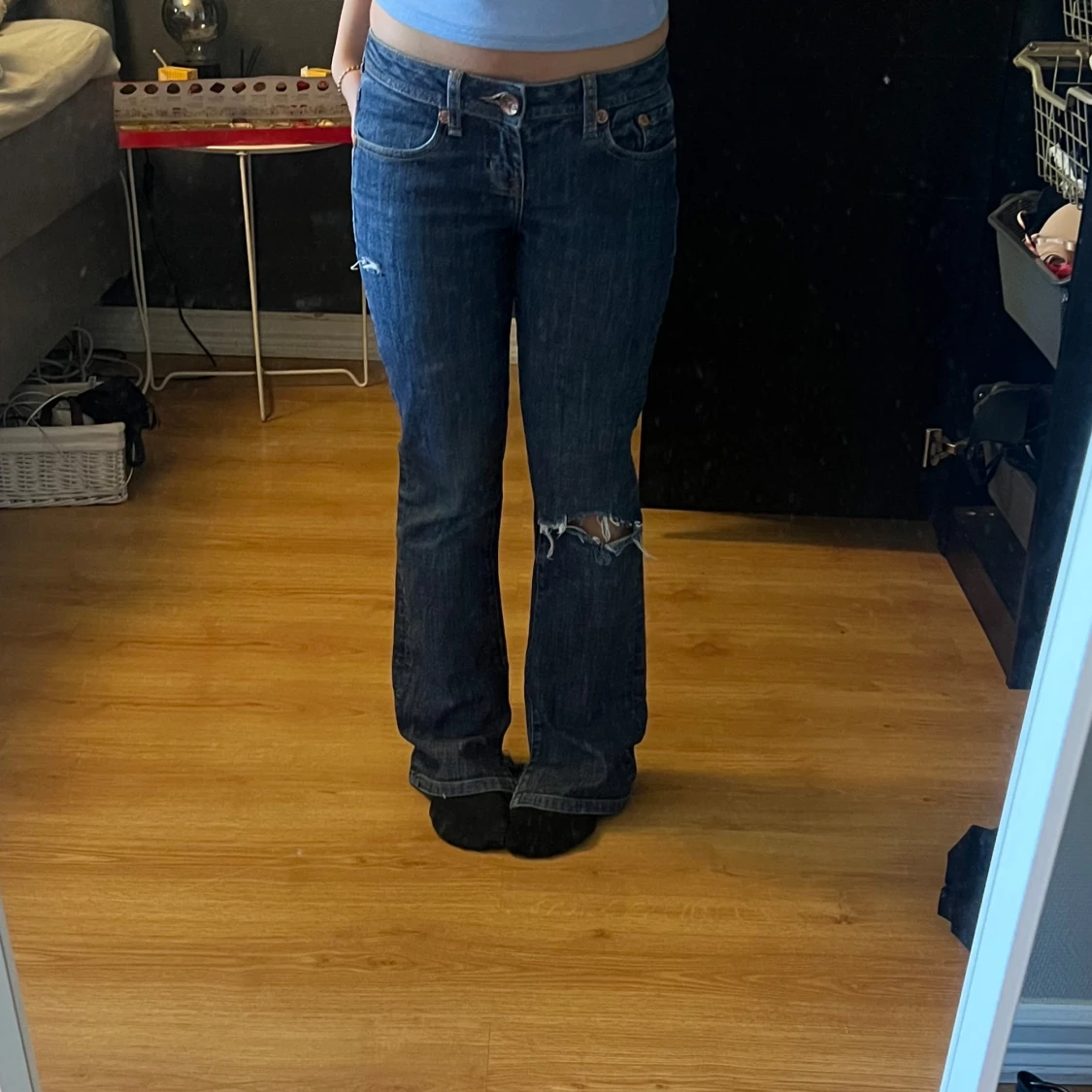 Lågmidjade jeans - 2