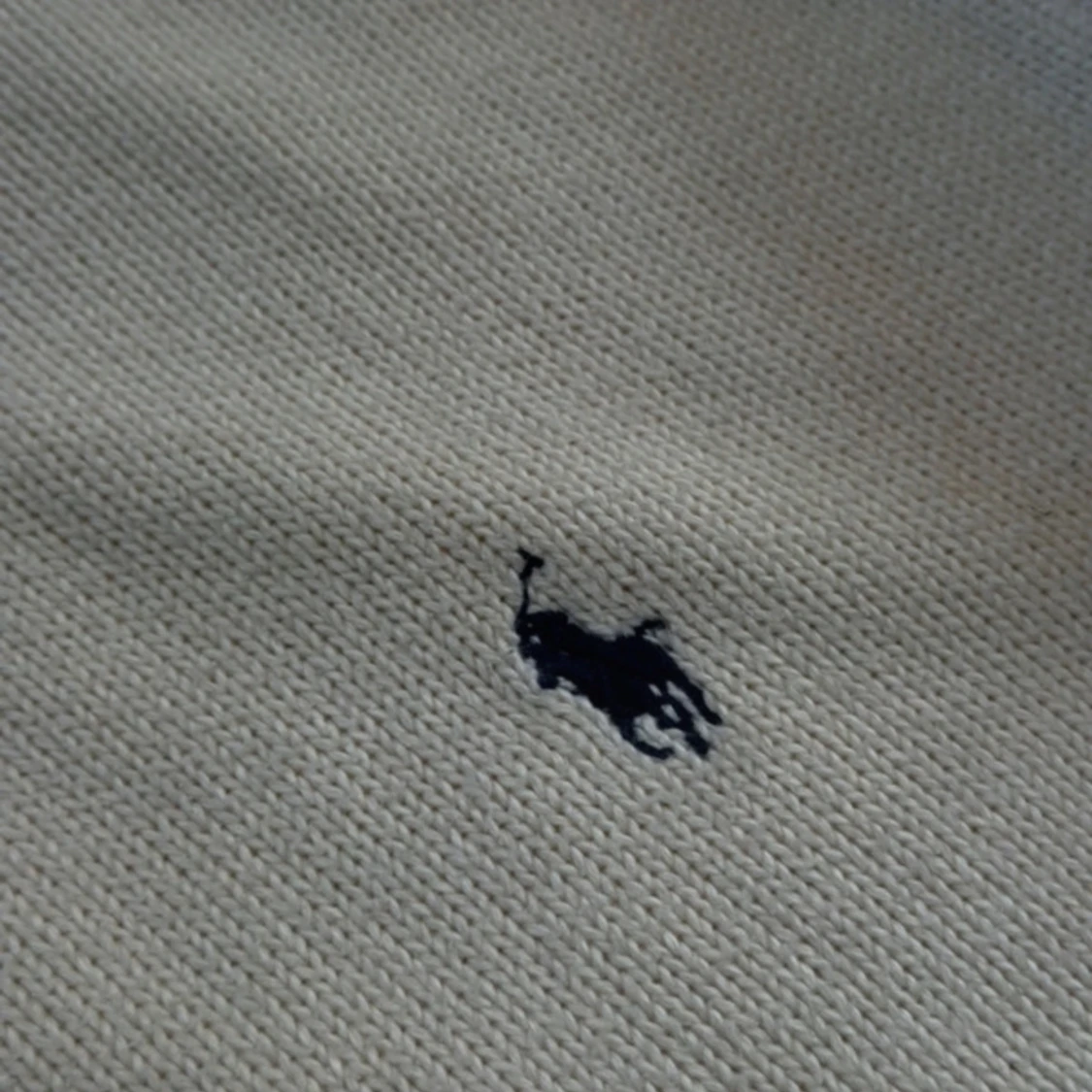 Vit ralphlauren half zip använd fåtal ggr! - 2