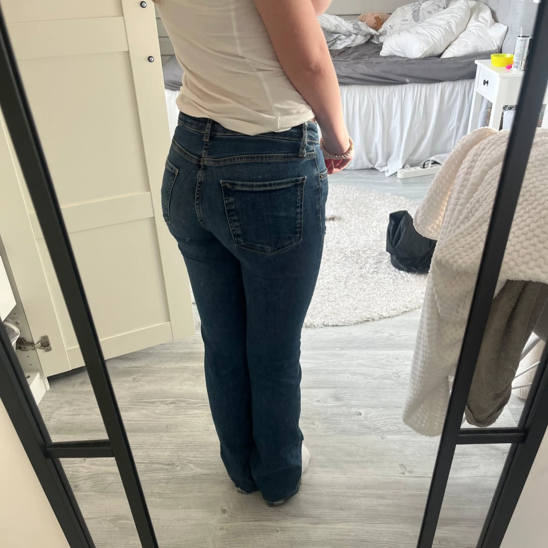 lågmidjade jeans  - 1