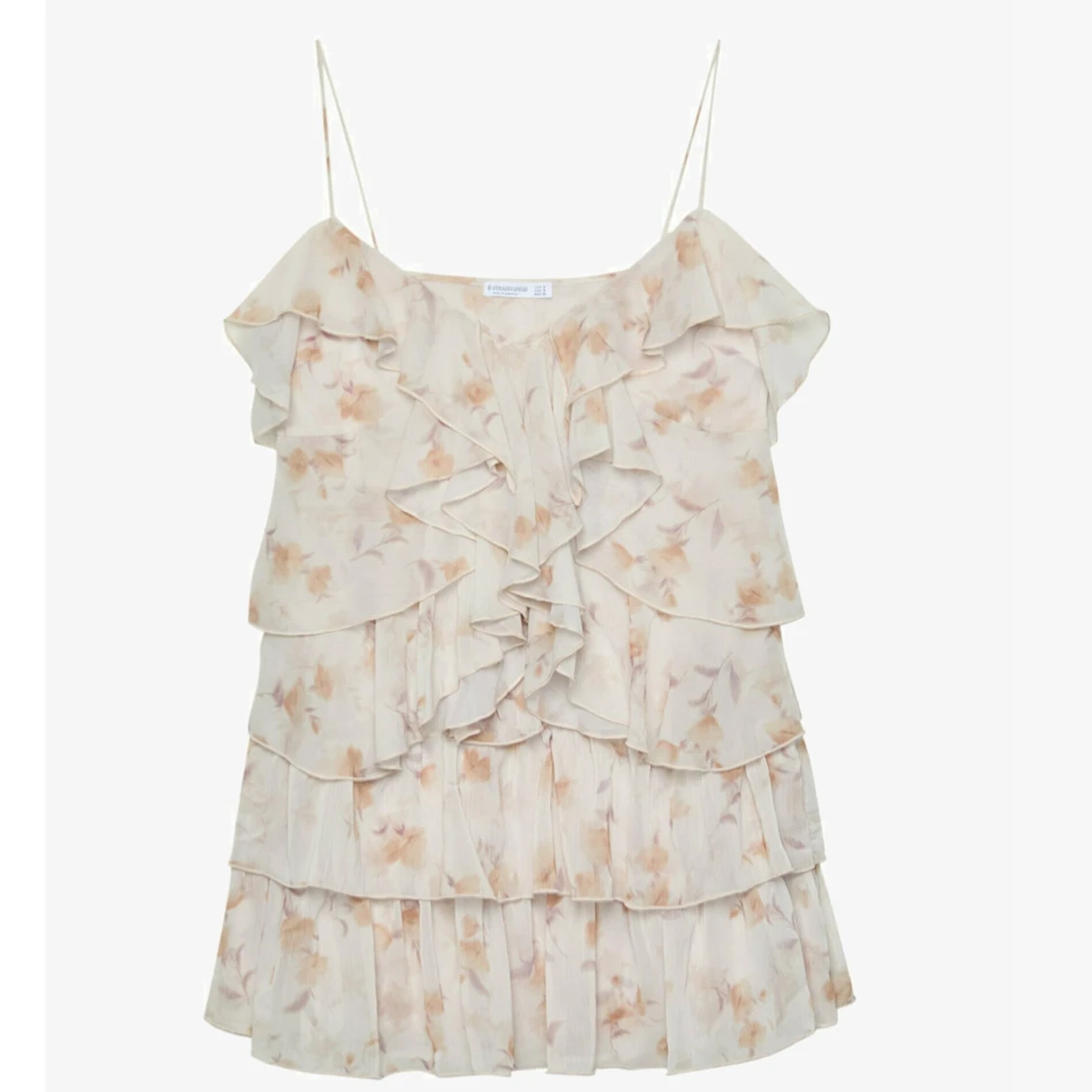  blommig volangklänning