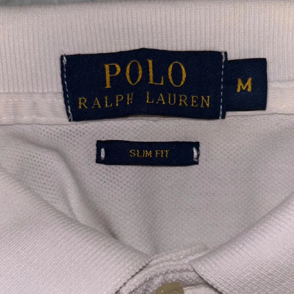 Vit pikétröja från Polo Ralph Lauren