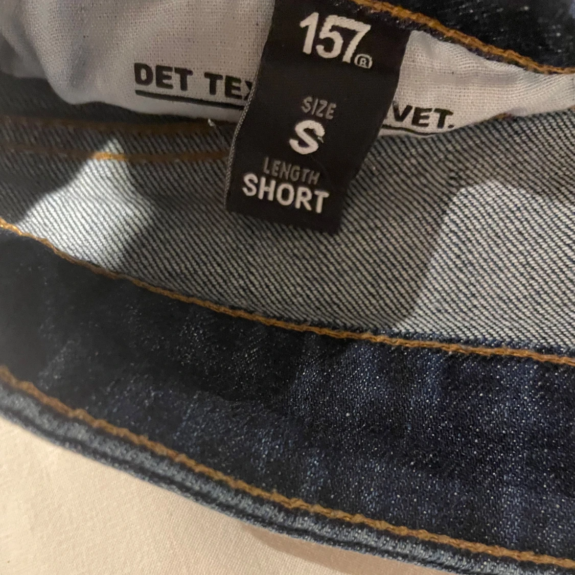 Mörkblå bootcut jeans från 157 - 2