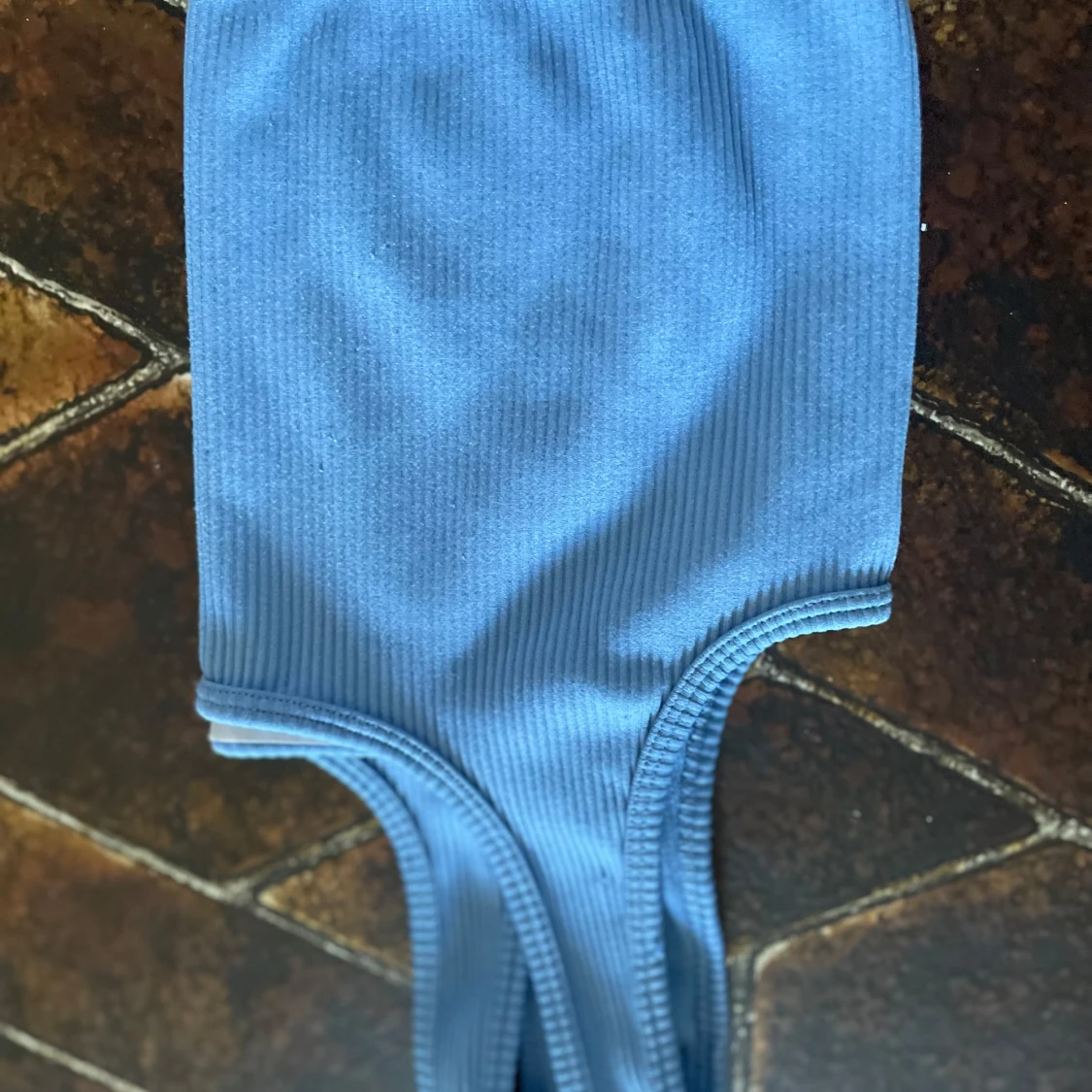 Blå ribbad bikiniunderdel från Sisters