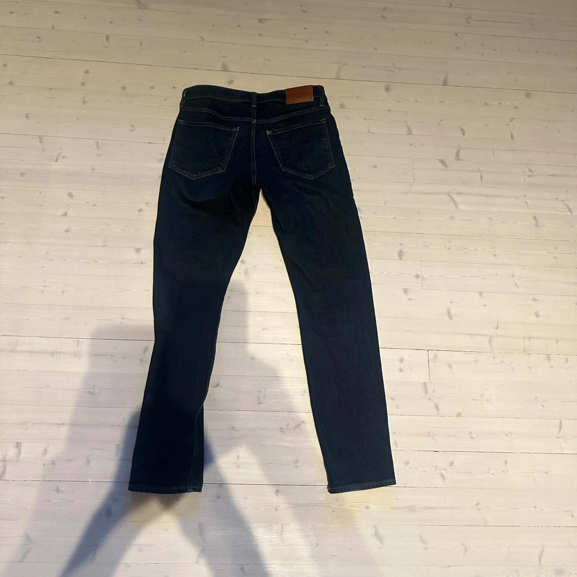 Mörkblå regular fit jeans  - 1