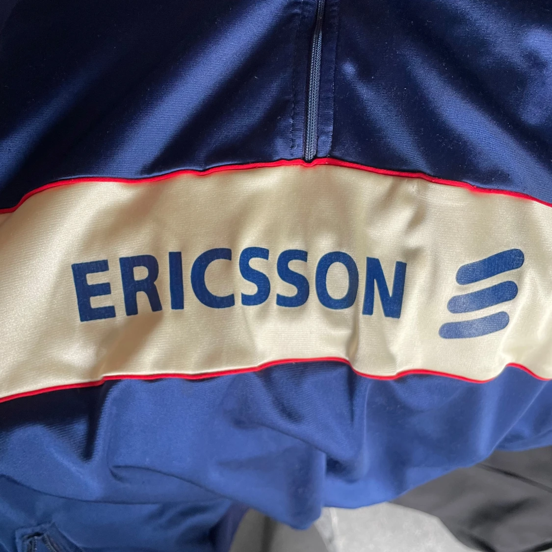 Blå Ericsson Huvtröja - 1