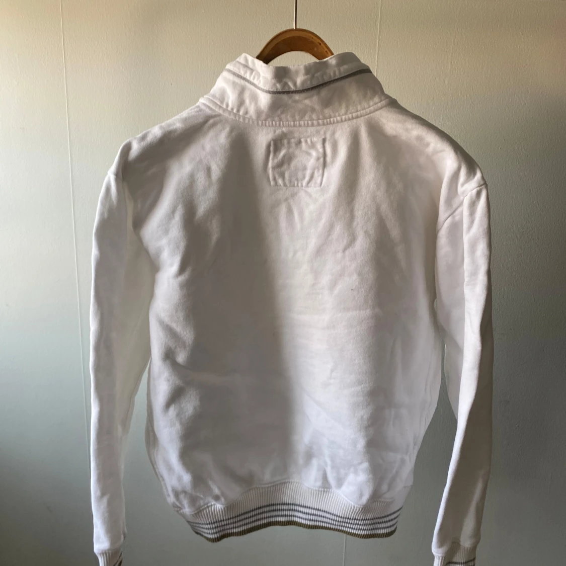 Vit half zip sweatshirt från Champion storlek L - 1