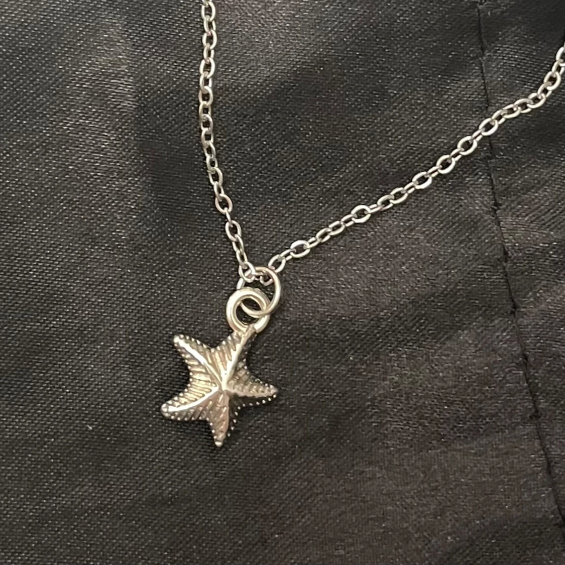 Sjöstjärna chocker silver halsband beach boho  - 2