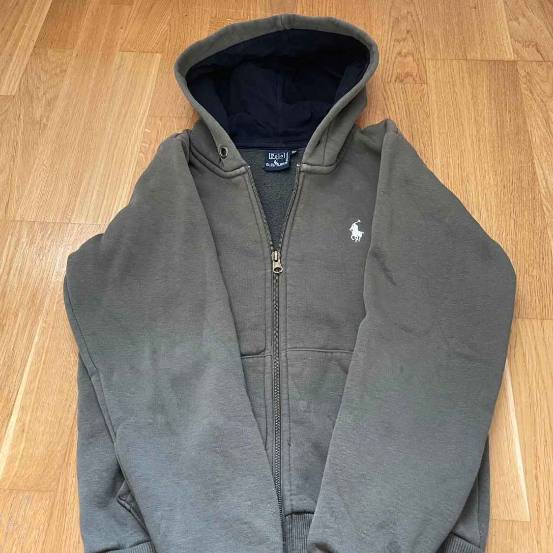 Mörk grön zip hoodie från Polo Ralph Lauren