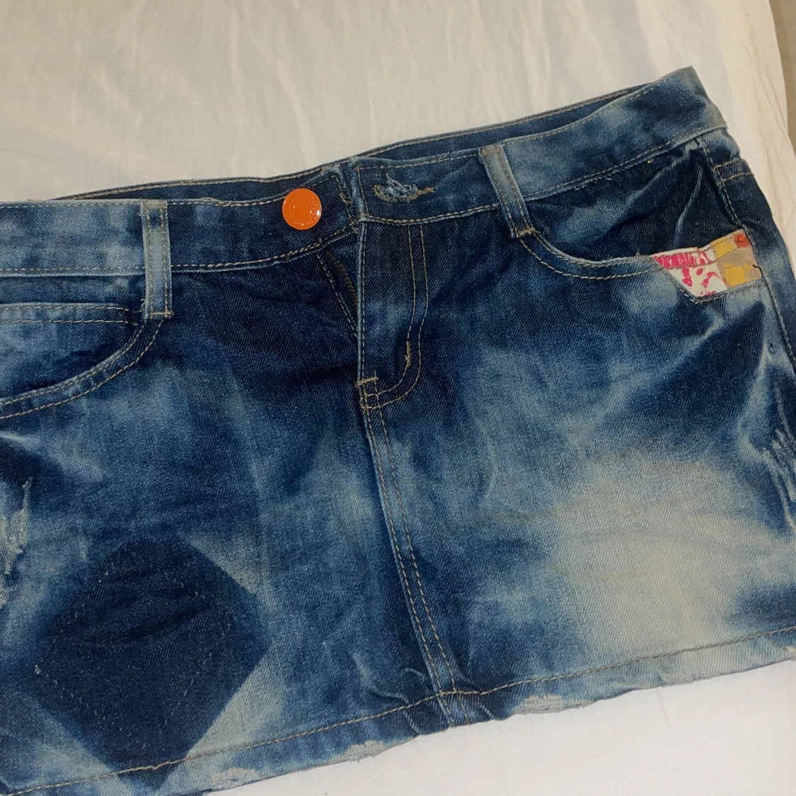 Blå jeanskjol från Miss Good - 1