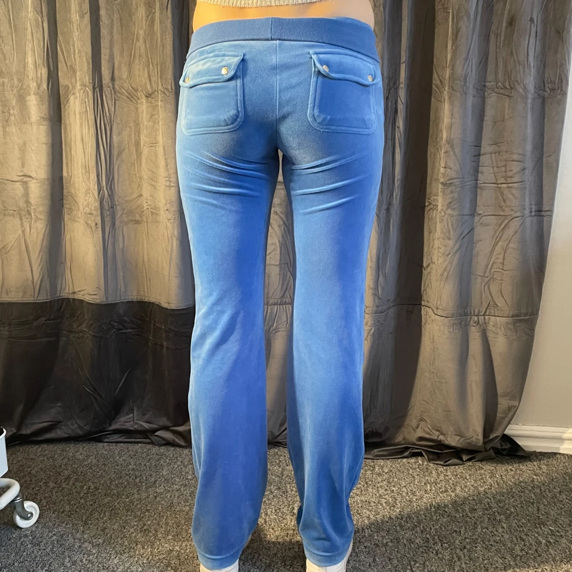 Blå velourbyxor från Juicy Couture - 1