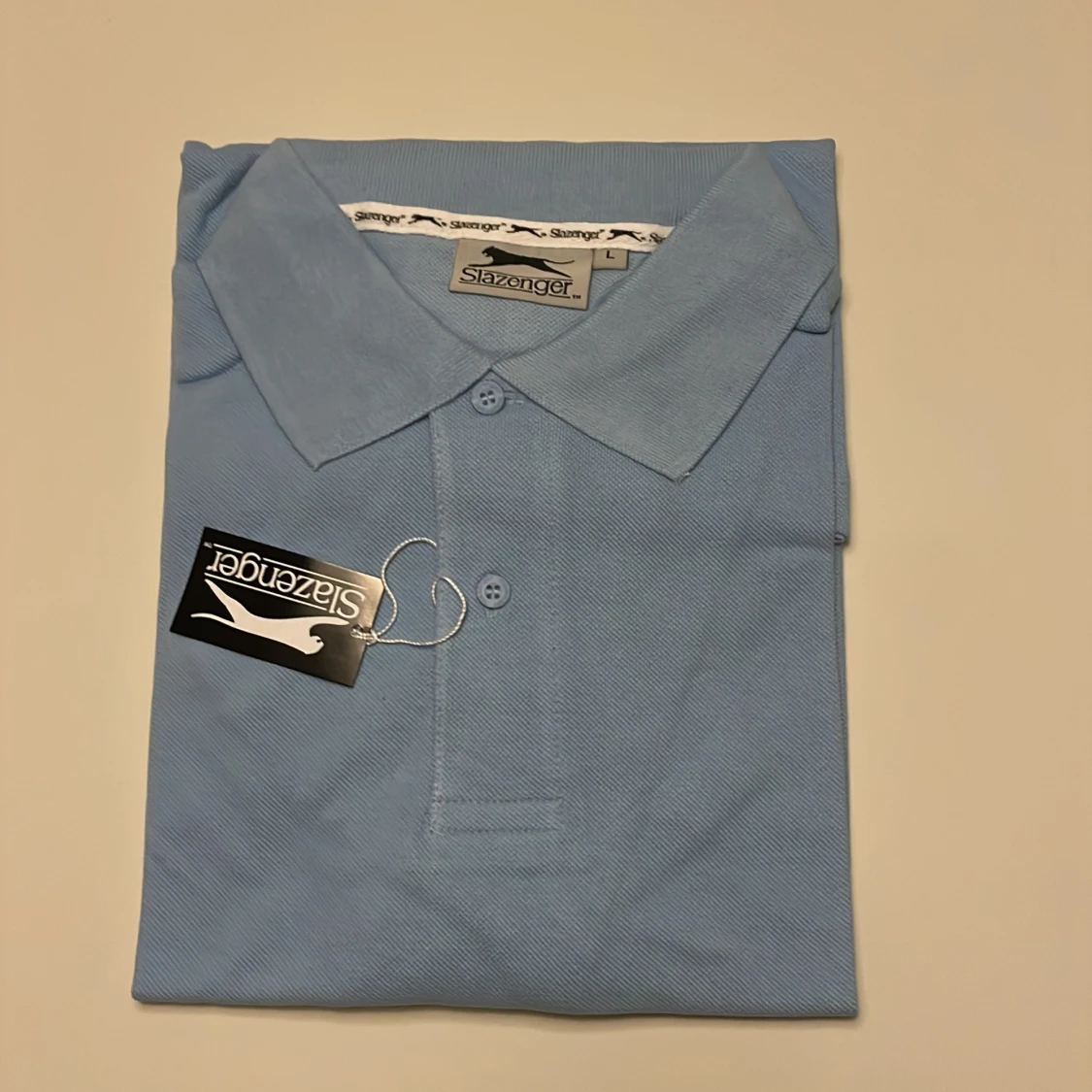 Ljusblå pikétröja från Slazenger - 1