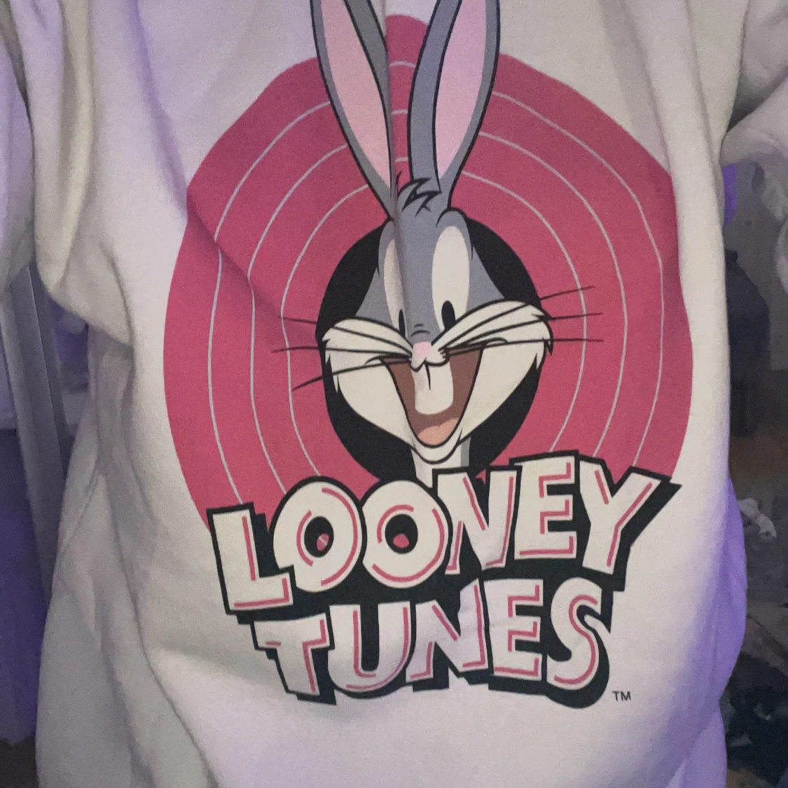 Vit Looney Tunes tröja från H&M - 3