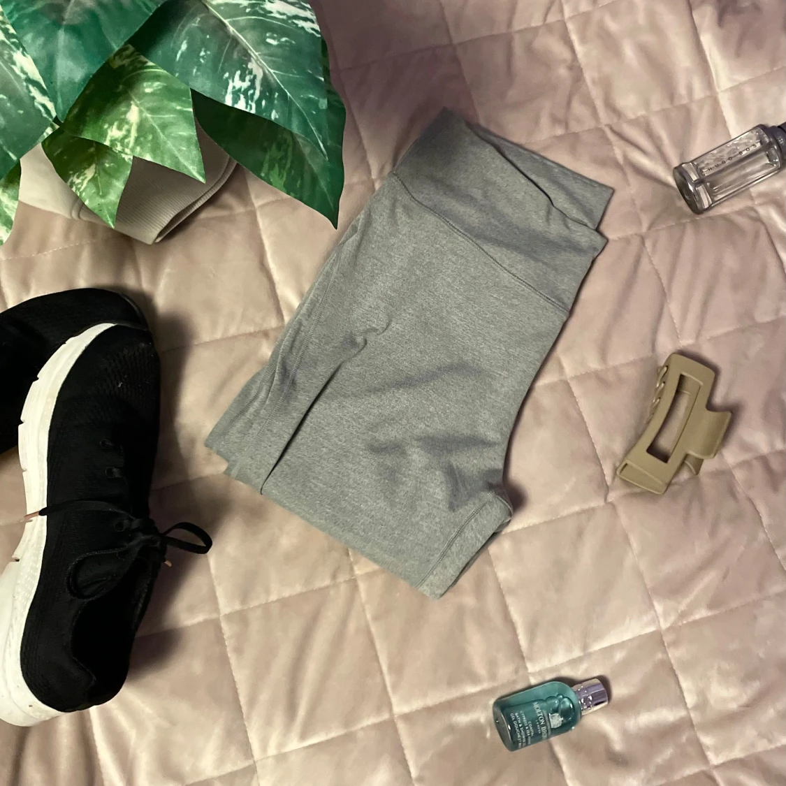 Grå tränings leggings - 4