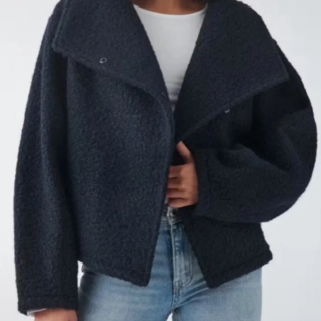 Mörkblå teddyjacka