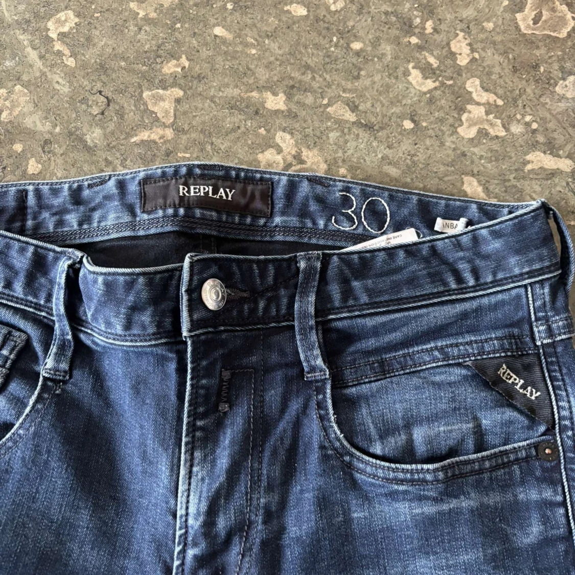 Blå jeansbyxor från Replay - 3