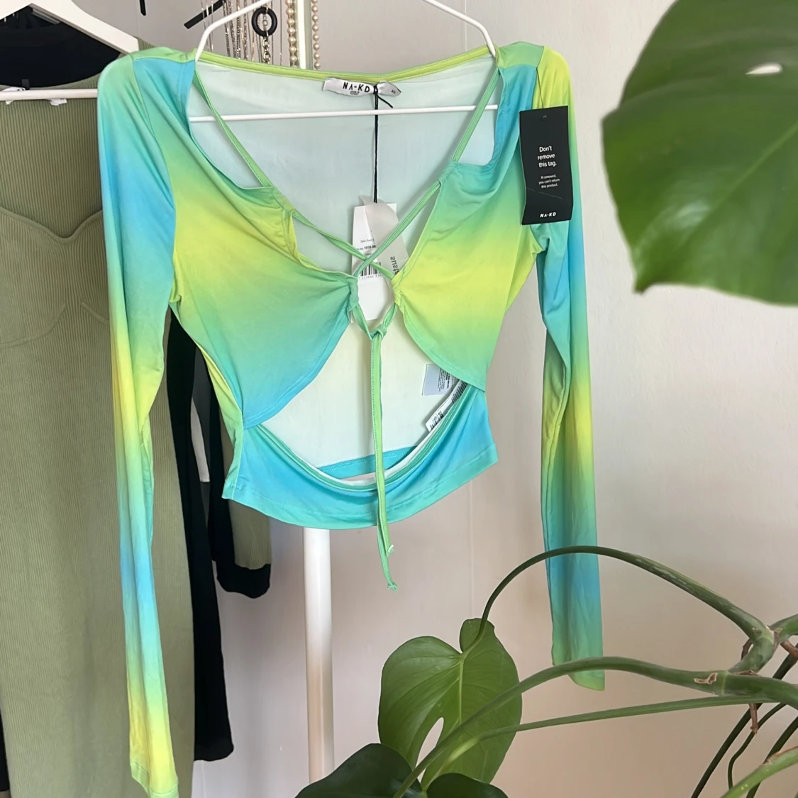 Flerfärgad croppad topp från Motel Rocks - 2