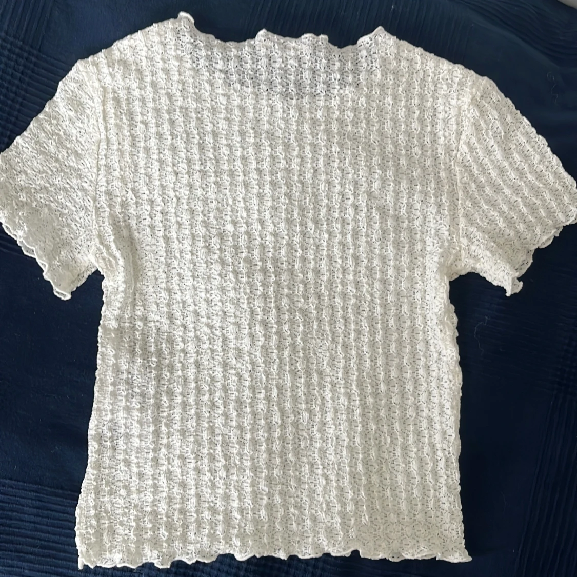 Vit spetsblus från Aware, M - 1