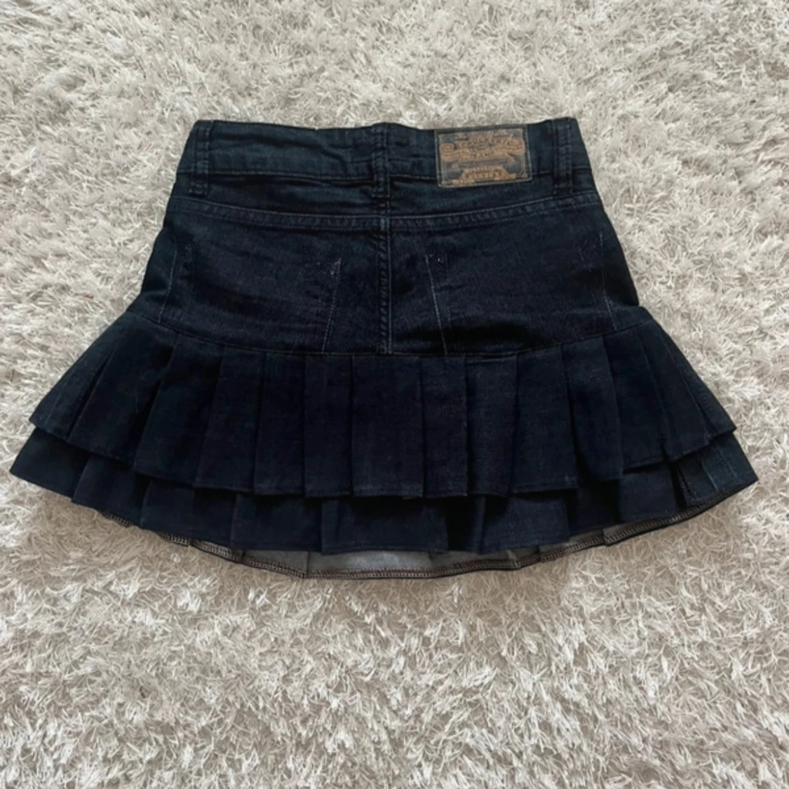 Mörkblå  jeanskjol - 1