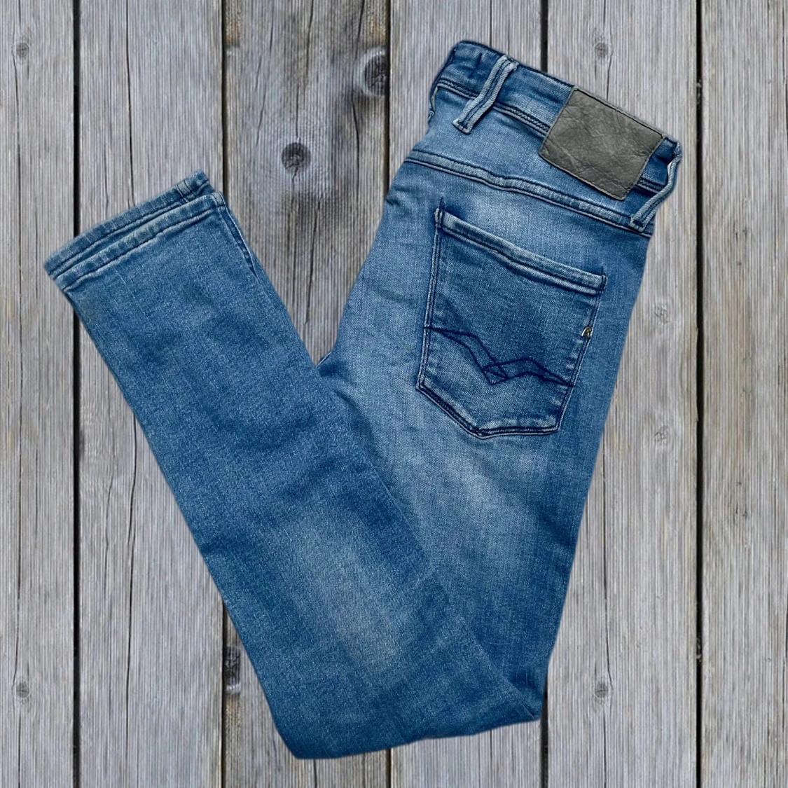 Ljusblå Replay Anbass Jeans