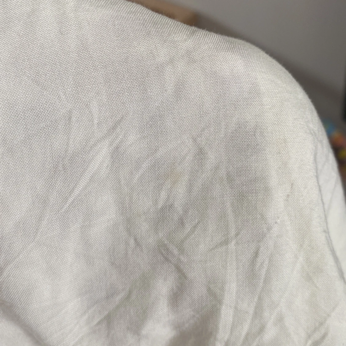 Vit blommig ärmlös topp H&M. Stl 34 - 3