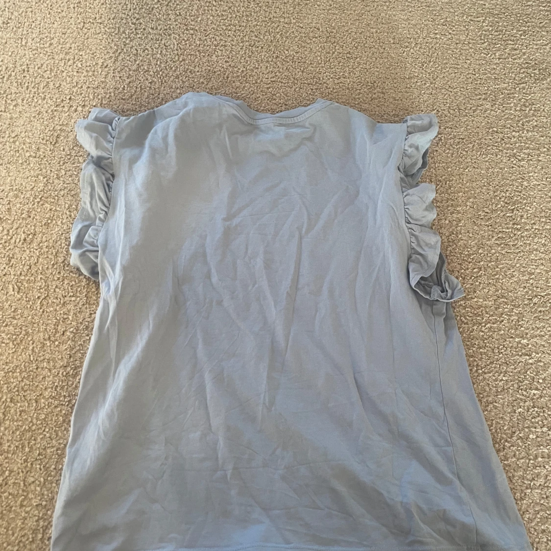 Ljusblå volangtopp från Pull&Bear XS - 1