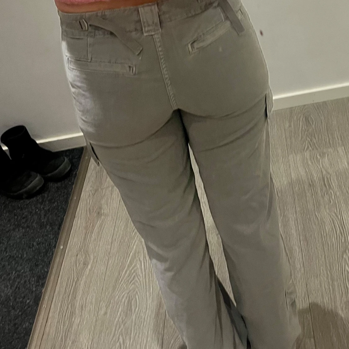 Beige lowwaist cargopants - 2