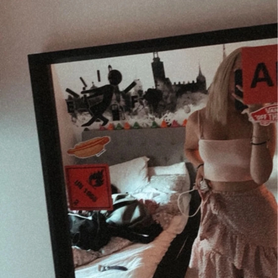 Rosa volangkjol med knytband - 1