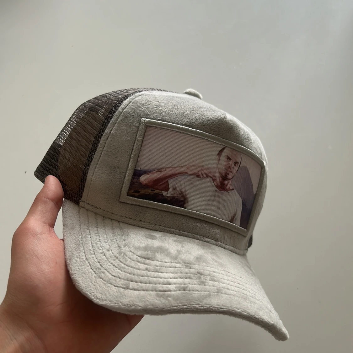 Grå velvet keps fet till sommaren!! - 1