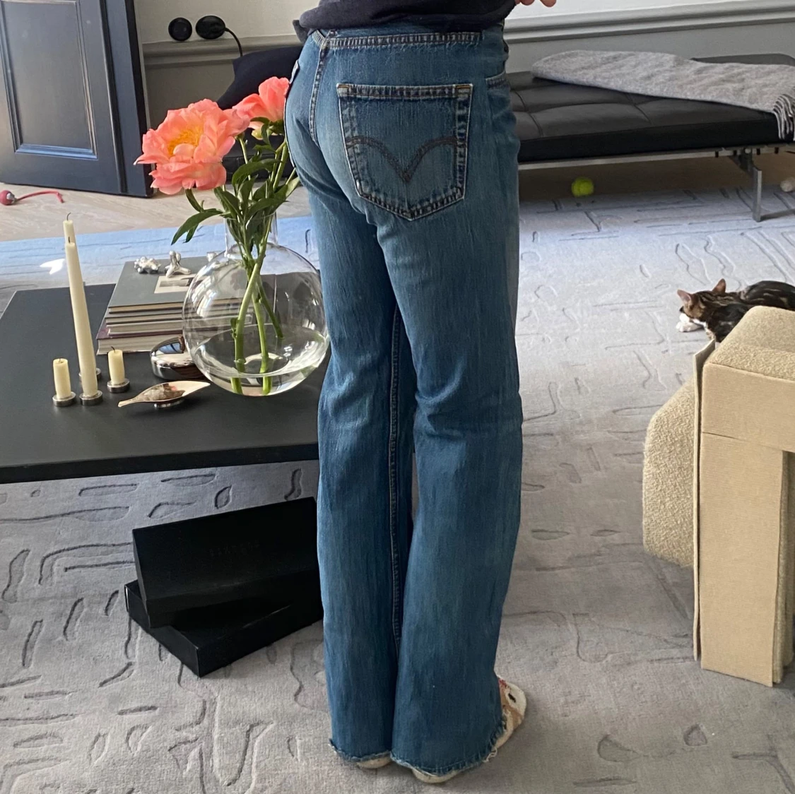Blå bootcut jeans från Levis 501 - 2